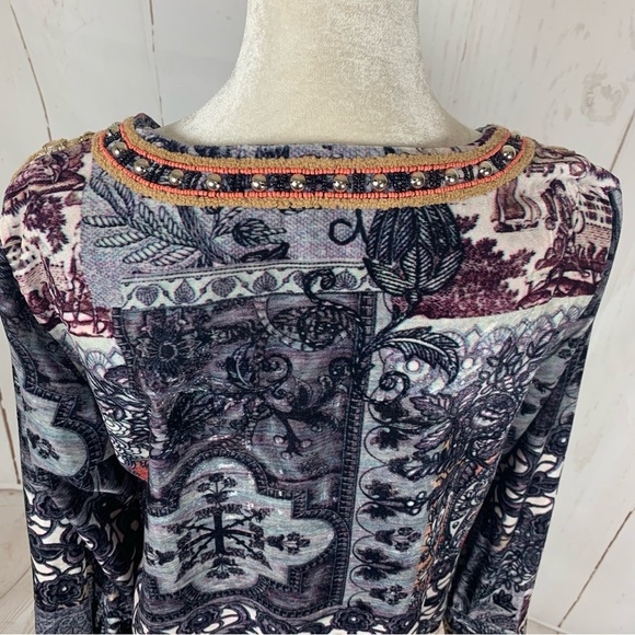 Soft Surroundings Venetian Velvet tunic Top - Picture 8 of 12